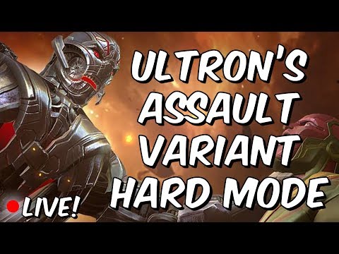 Ultron's Assault Variant: HARD Mode Completion Clear Part 1 - Marvel Contest Of Champions