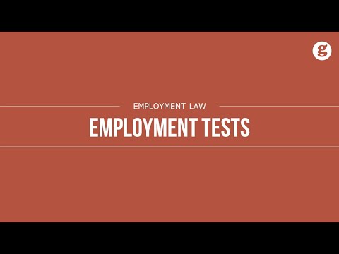 Employment Tests