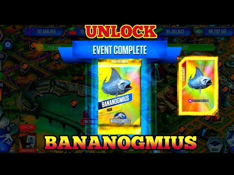 CLASH OF TITANS - UNLOCK BANANOGMIUS PACK (JURASSIC WORLD THE GAME)