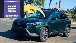 “Smart entry and start system malfunction” warning in Toyota