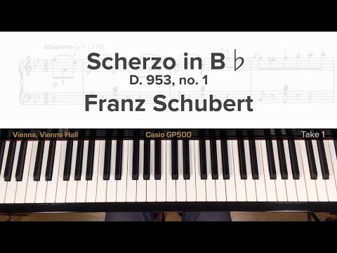 Scherzo in B♭(D. 593, no. 1) by F. Schubert
