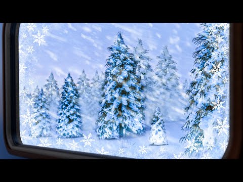 Winter Snowstorm Train Ride | Fall Asleep on Relaxing Railways!