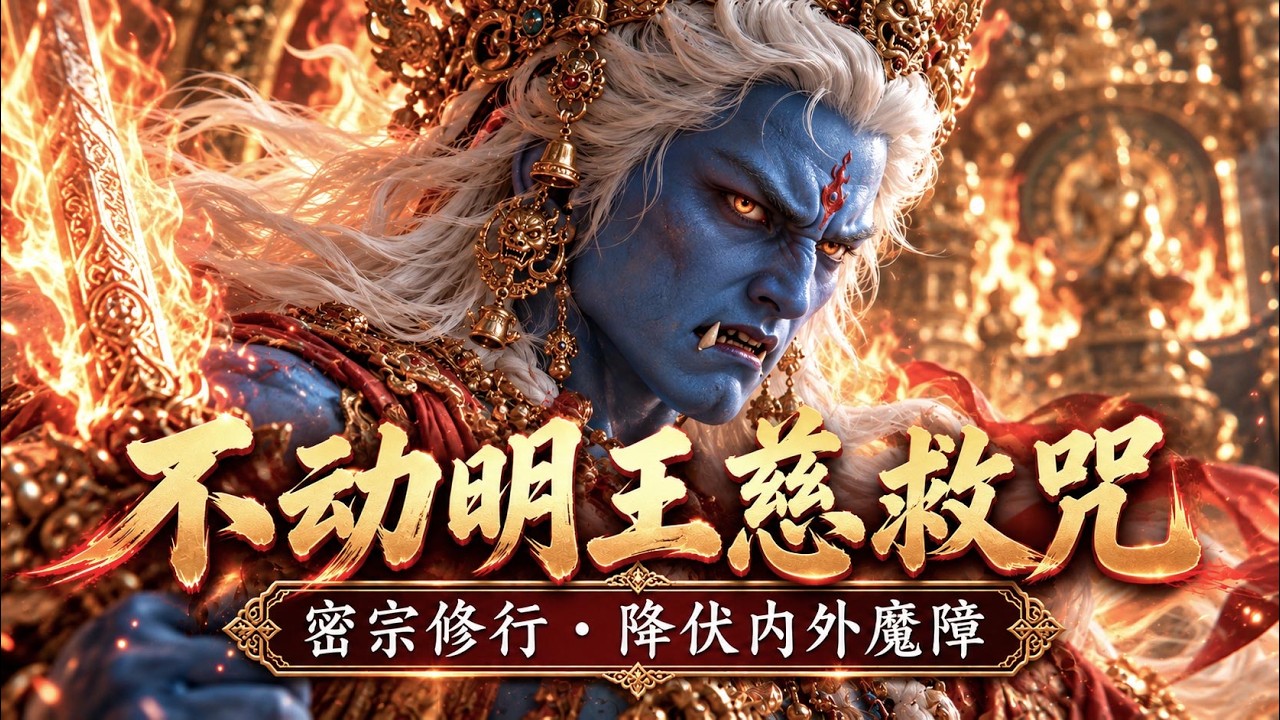 密宗修行｜不动明王慈救咒・降伏内外魔・护身消灾・忏悔净业・Acala Mantra