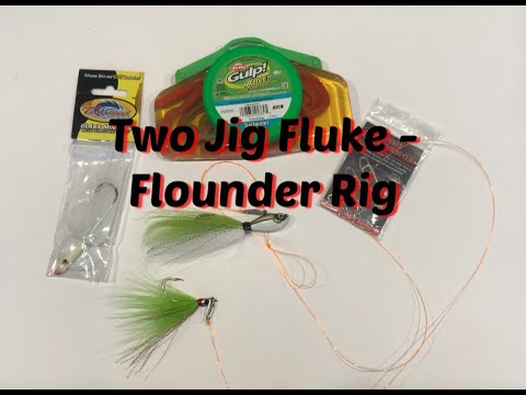 How To Make a Two Jig Fluke / Flounder Rig With a Single Piece of Mono