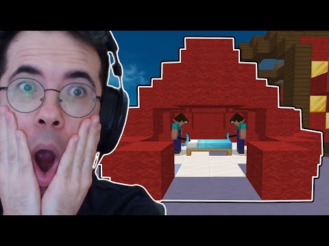 EPIC Bedwars TROLL! GIANT Bed Protection FAIL!