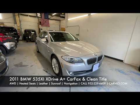 2011 BMW 535XI XDrive Silver | A+ CarFax & Clean Title