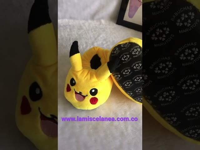 Vídeo relacionado con Pokémon Pantuflas Pikachu Charmander para niños o niñas, Talla 10 UK, 28 EU