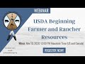 USDA Beginning Farmer And Rancher Resources