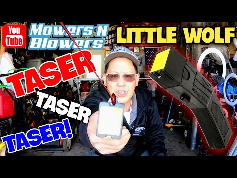 LITTLE WOLF TASER TAZER STUN SHOOTING PRONG HOOK PROJECTILE GUN SELF GUERRILLA DEFENSE WEAPON REVIEW