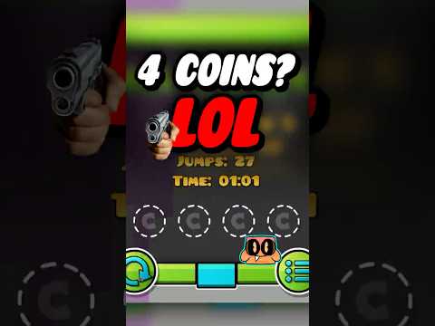 This Geometry Dash Level Has 4 Coins? #geometrydash