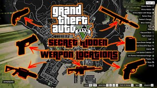 GTA V -  All New Secret Rare Weapon Locations in Story Mode (XBOX, PC, P4, PS5)