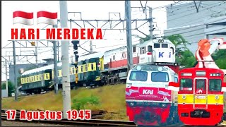 Download lagu Kompilasi Kereta Api Krl ~ HARI MERDEKA 17 AGUSTUS 1945 ~INDONESIA RAYA~ Kereta Api krl Bawa Bendera mp3