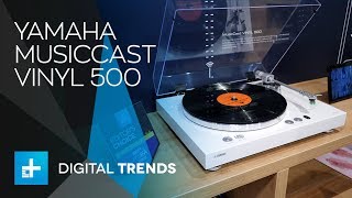 Video thumbnail for Yamaha MusicCast Vinyl 500 Turntable - Hands On at IFA 2018 by Digital Trends