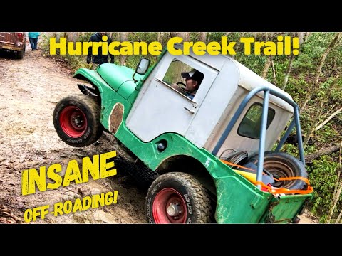 Vintage Jeep Off-roading At Hurricane Creek Trail North Carolina!