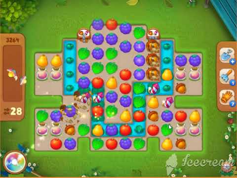Gardenscapes gameplay level 3264