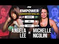 Angela Lee Vs Michelle Nicolini Full Fight Replay