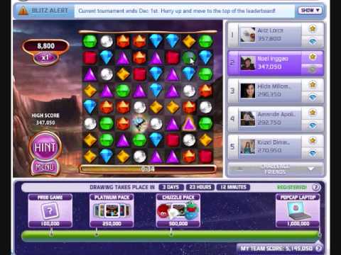 How to clear all the jewels when playing Bejewelled Blitz on Facebook