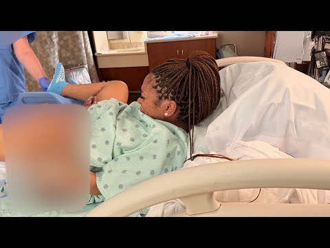 SHES HERE! 🥹 LABOR & DELIVERY VLOG PT.2 👩🏽‍🍼💞