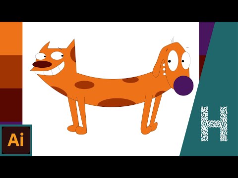 Бамбук паттерн в Adobe Illustrator