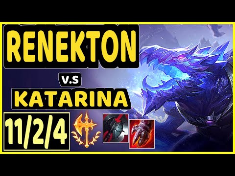 FINN (RENEKTON) vs KATARINA - 11/2/4 KDA MID GAMEPLAY - EUW Ranked GRANDMASTER