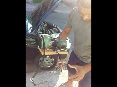 Como encher o pneu do carro com a propria bateria com um compressor caseiro 12 volts