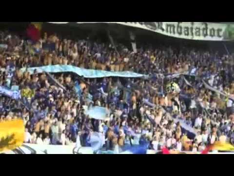 "Blue Rain y Los Comandos Azules / Copa Libertadores 2013 / Millonarios vs Tijuana (0-1)" Barra: Comandos Azules • Club: Millonarios • País: Colombia