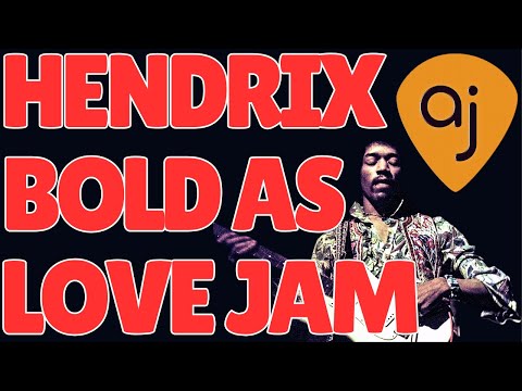 Bold Jimi Hendrix Style Rock Jam | Backing Track For Guitar (A Major / 67 BPM)