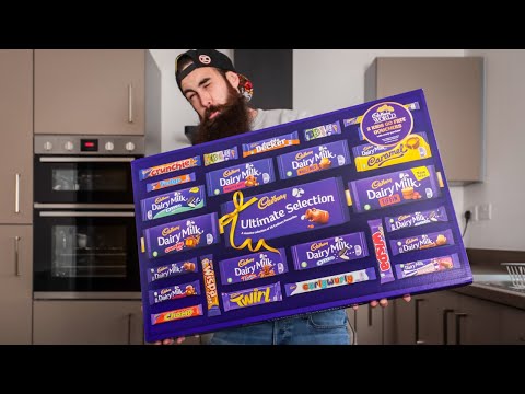 ONE MAN VS CADBURY'S WORLD'S BIGGEST SELECTION BOX | BeardMeatsFood