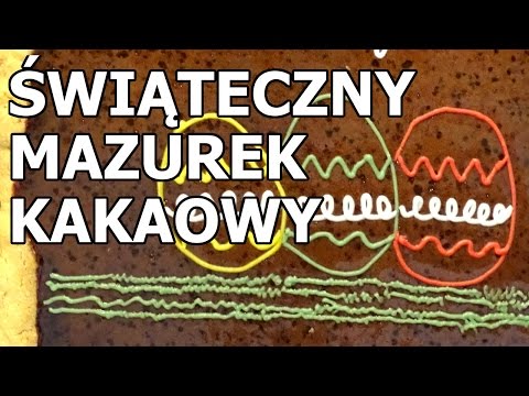 Świąteczny mazurek kakaowy