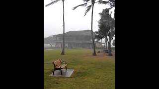Monsoon Rains - Large Swell - Haleiwa - North Shore Oahu, Hawaii