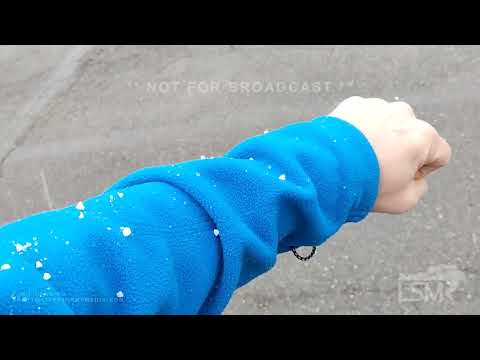 04-23-2023 Butler, PA - Heavy blowing late-April graupel