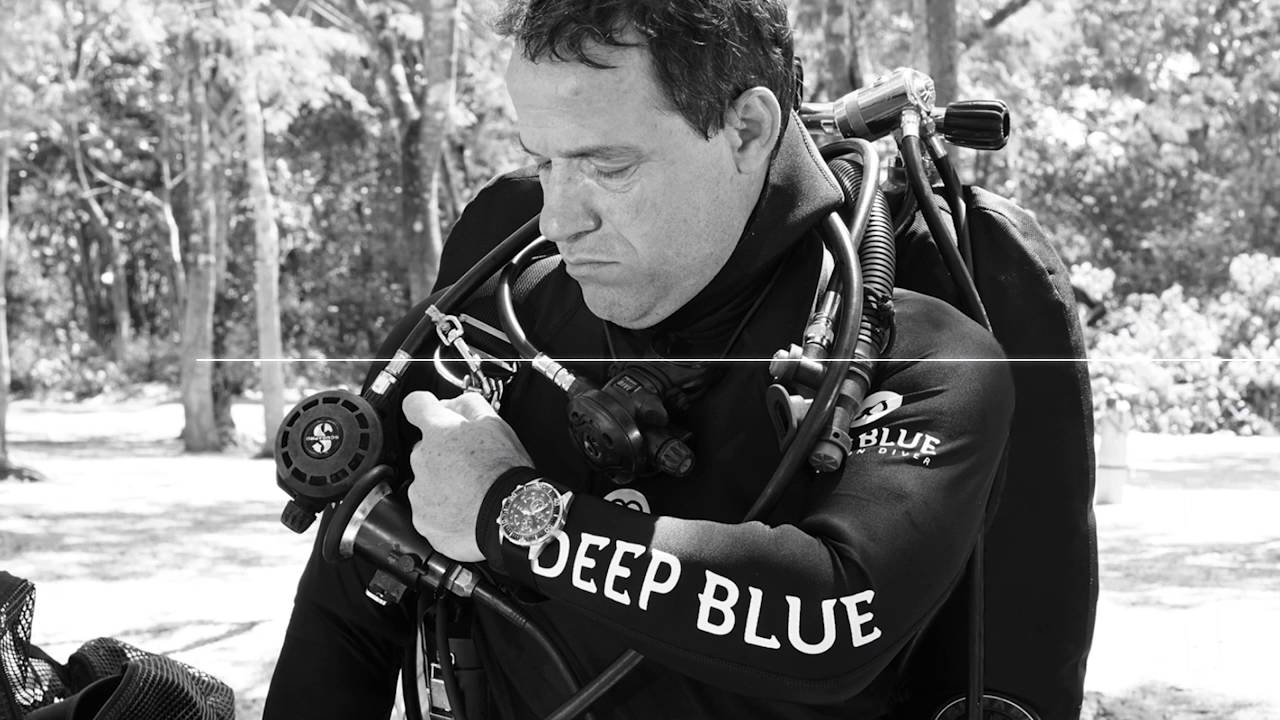 Deep Blue DayNight Diver Quartz // DNPOLYTRITRED video thumbnail