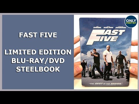 FAST FIVE - LIMITED EXTENDED BLU-RAY/DVD STEELBOOK UNBOXING - BEST BUY EXCLUSIVE - FAST & FURIOUS 5