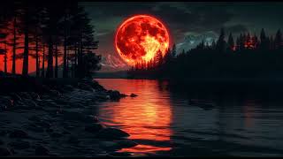 mylivewallpapers Red Moon Waves 4K