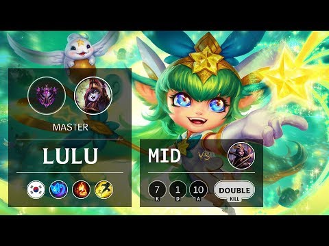 Lulu Mid vs LeBlanc - KR Master Patch 9.10