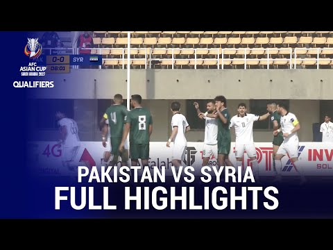Full Highlights | Pakistan vs Syria | AFC Asian Cup Qualifier 2025 | M3T1K