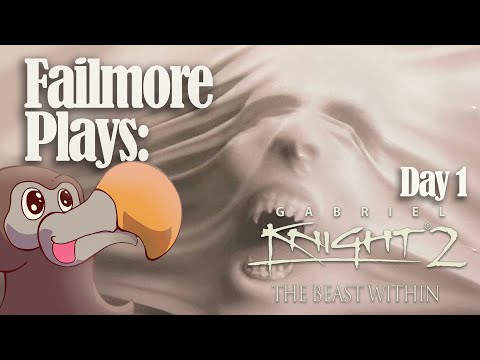 The Beast Within: A Gabriel Knight® Mystery Day 1 - Classic Horror FMV live action point&click