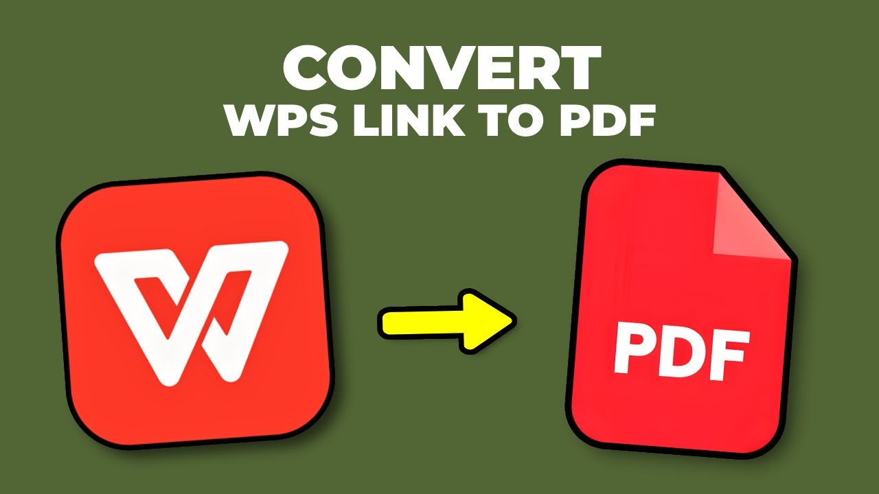 How to convert WPS link into PDF