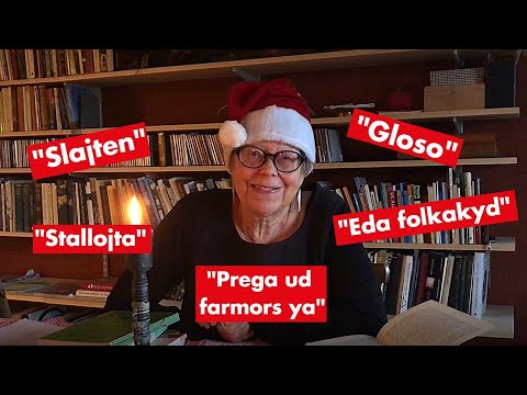 Julhistorier från Österlen – lucka 1: Österlensk julordlista
