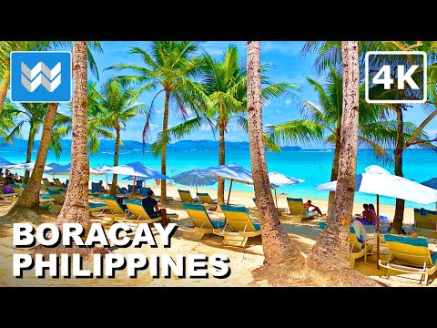 [4K] STATION 2 in Boracay Island Philippines 🇵🇭 2025 Beachfront Walking Tour Vlog & Travel Guide