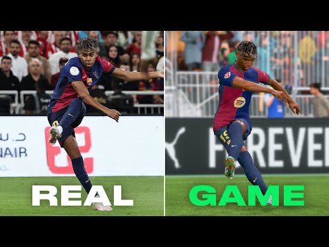 Real Madrid 2-5 Barcelona Spanish Super Cup 2025 (EAFC 25 Recreation)