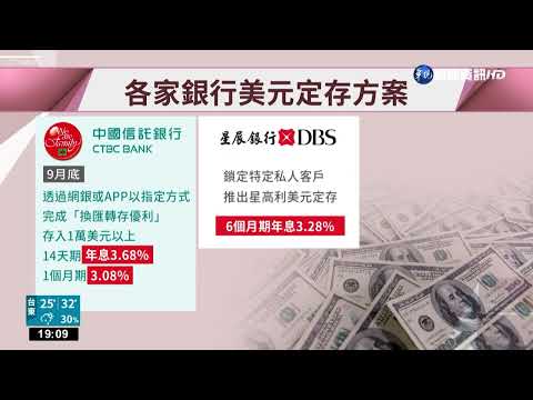 美元狂飆 「一堆人換300萬定存」 專家:短期可考慮