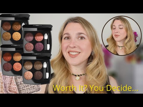 CHANEL TWEED EYESHADOWS - ALL 4 LIMITED EDITION QUADS: Demos, Reviews, Swatches, Comparisons