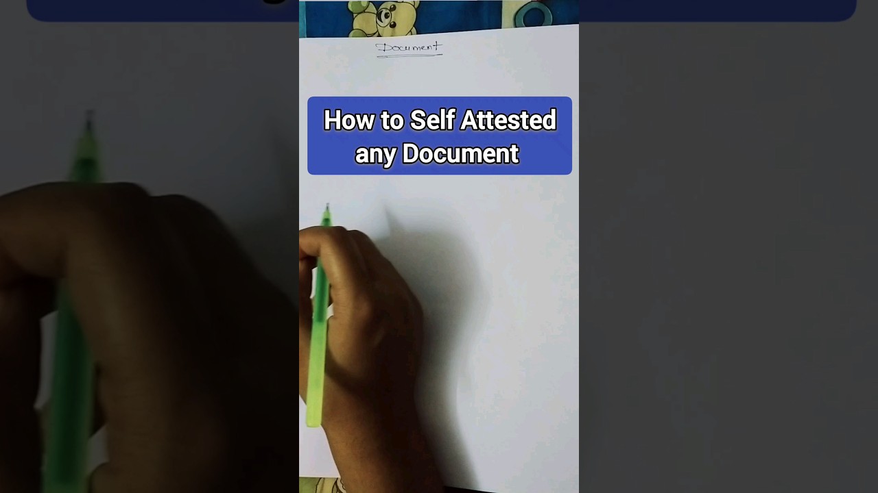 How to Self Attested any Document | Being Pharmacist #shorts