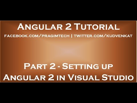 Setting up Angular 2 in Visual Studio