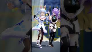 【ホロライブMMD】 『V』　/ HIMEHINA　ムーナホシノヴァ　兎田ぺこら #mmdホロライブ #ムーナホシノヴァ #兎田ぺこら #shorts