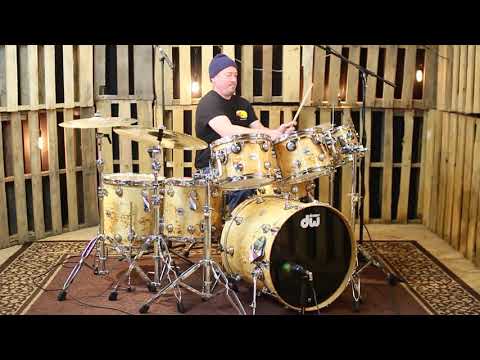 DW Collector's Maple Mapa Burl Drum Set - 22, 10, 12, 13, 14, 16, 5.5x14