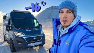 I had to get out FAST during night... Van life in extreme cold