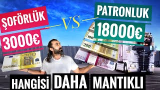 Kendi TIRIMLA Aylık 18.000€ Euro Kazandım !   // Masraflardan Sonra Ne Kaldı ? 
