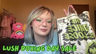 lush boxing day sale haul where evrrything was half price | bunniaster